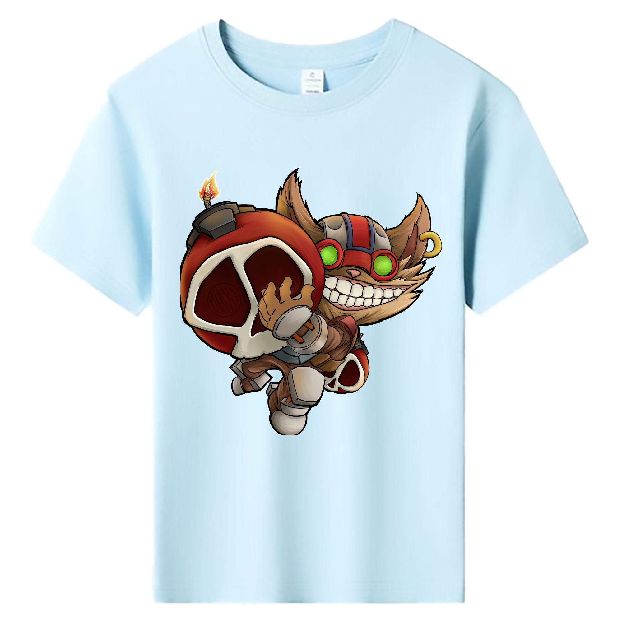 （画像用） リーグ・オブ・レジェンド League of Legends LOL 綿100％キッズTシャツ（フロントプリント）